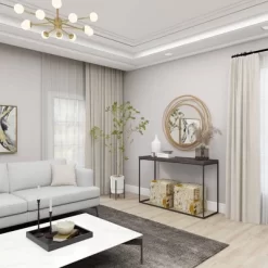 Metal Wall Mirror With Overlapping Ring Frame Gold - Olivia & May -Home Decoration Store GUEST daf669e2 6a4f 4d41 add6 3f36baf9d5a2