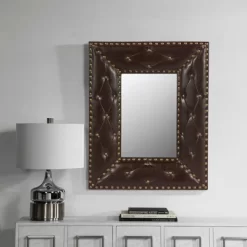 Sofie 21" X 26" Decorative Wall Mirrors With Rectangle PU Covered MDF Framed Mirror-The Pop Home -Home Decoration Store GUEST dbcdc91b de97 4ac5 9988 10be424cf064