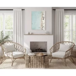 28" X 38" Sylvie Turquoise Beach From Above Framed Canvas By Amy Peterson Art Studio White - Kate & Laurel All Things Decor -Home Decoration Store GUEST dc8aa13d eb90 4571 a87e 3259c88e73f8