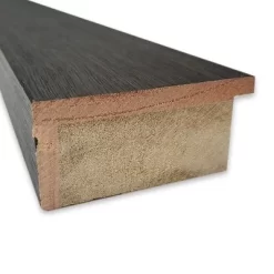 Hardwood Non-Beveled Wood Bathroom Wall Mirror