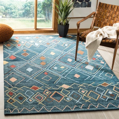 Edythe Geometric Hooked Rug - Safavieh 2 Edythe Geometric Hooked Rug - Safavieh - Image 2