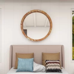 Vintage Wall Mirror Brown - Olivia & May -Home Decoration Store GUEST df2b27ac 12e1 4b82 b95a d5ebb4a5069e