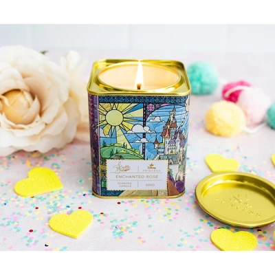 Ukonic Disney Princess Home Collection 11-Ounce Scented Tea Tin Candle | Belle 4 Ukonic Disney Princess Home Collection 11-Ounce Scented Tea Tin Candle | Belle - Image 4