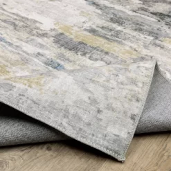Micah Washable Distressed Abstract Indoor Area Rug Gray/Blue - Captiv8e Designs -Home Decoration Store GUEST dff7bae0 68fe 46b9 9dd5 d85703d836e0