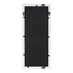 13" X 30" Bakersfiel Windowpane Wall Mirror White - Kate & Laurel All Things Decor -Home Decoration Store GUEST e00c9b9e 2d56 4b8c bcb0 d925c80a5f1f