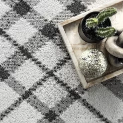 NuLOOM Linda Machine Washable Plaid Area Rug -Home Decoration Store GUEST e19bdaf6 f485 47ed 99f0 da9f169fab35