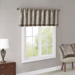 18"x50" Charlotte Jacquard Window Valance