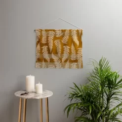 Avenie Countryside Garden Ferns Fiber Wall Hanging - Society6