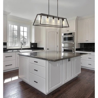 26.75" 5-Light LED Adjustable Iron Floyd Farmhouse Pendant Oil Rubbed Bronze - JONATHAN Y 1 26.75" 5-Light LED Adjustable Iron Floyd Farmhouse Pendant Oil Rubbed Bronze - JONATHAN Y