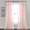 Home Boutique Lydia Ruffle Window Curtain Panels Blush 40X95 Set
