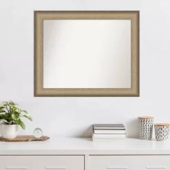 33" X 27" Non-Beveled Elegant Brushed Bronze Wall Mirror - Amanti Art -Home Decoration Store GUEST e6003340 cae6 4f05 8625 458b46fd8767