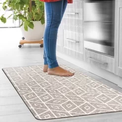 World Rug Gallery Modern Geometric Anti-Fatigue Standing Mat -Home Decoration Store GUEST e679411a e103 46fa bbee 2cc3cb59085d