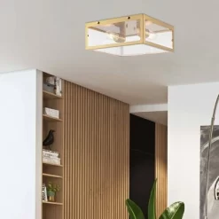 12" LED 2-Light Iron/Glass Grayson Pendant Brass/Gold/Clear - JONATHAN Y -Home Decoration Store GUEST e74b7584 2b35 4aea b87c 93eb7a55de87