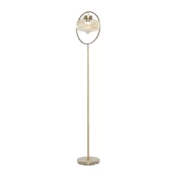 Metal Floor Lamp With Hanging Shade Gold - Olivia & May -Home Decoration Store GUEST e762a517 028c 4c67 8dc6 668442b95044