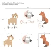 Bedtime Originals Animal Alphabet Beige/Gray Bear/Owl/Fox Woodland Wall Decals