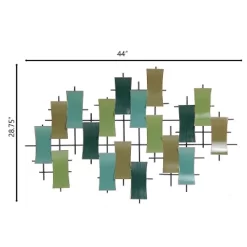 LuxenHome Multi-Color Metal Abstract Geometric Wall Decor -Home Decoration Store GUEST e7830ba8 1d08 45a1 a1ed 67ef392ac81f