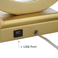 360 Lighting Lauren Modern Table Lamps Set Of 2 With Black Risers 28 1/2" Tall Gold USB Charging Port White Rectangular Shade For Bedroom Living Room 8 360 Lighting Lauren Modern Table Lamps Set Of 2 With Black Risers 28 1/2" Tall Gold USB Charging Port White Rectangular Shade For Bedroom Living Room -Home Decoration Store GUEST e7fc170a 4665 474a 9a90 be6e837f4607