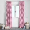 Bacati - Large Dots Fuschia Cotton Printed Single Window Curtain Panel