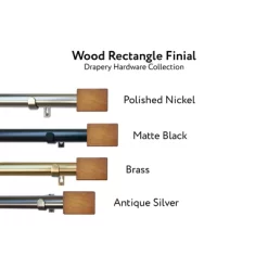 Linen Avenue Wood Cylinder Curtain Rod -Home Decoration Store GUEST eaa8ba3f 3f52 452f b598 12b21a03f69d