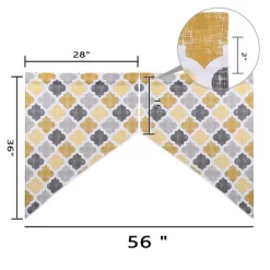 Geometric Quatrefoil Swag Valance Curtains For Windows Cotton Blend Fabric, 56" W X 36" L -Home Decoration Store GUEST eaf1beb8 6f13 4bd8 802a fcc36ab1b8b8