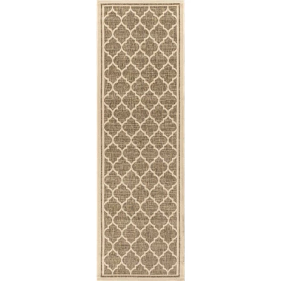 Trebol Moroccan Trellis Textured Weave Indoor/Outdoor Area Rug - JONATHAN Y 1 Trebol Moroccan Trellis Textured Weave Indoor/Outdoor Area Rug - JONATHAN Y