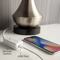 Vienna Full Spectrum Modern Table Lamp 26 1/2" High With USB Dimmer Stacked Crystal Spheres White Drum Shade For Bedroom Living Room Desk Bedside 14 Vienna Full Spectrum Modern Table Lamp 26 1/2" High With USB Dimmer Stacked Crystal Spheres White Drum Shade For Bedroom Living Room Desk Bedside -Home Decoration Store GUEST ebc0f417 de2e 4349 b9ed c3ead5843cdf