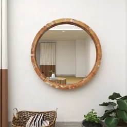 Vintage Wall Mirror Brown - Olivia & May -Home Decoration Store GUEST ec4183ee 30df 4b95 b7ed 6c69464df633