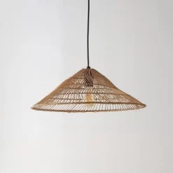 20.25" 1-Light Nova Farmhouse Coastal Rattan LED Pendant Brown - JONATHAN Y -Home Decoration Store GUEST ecd4c9f1 bed6 49d7 bca7 e40bb2a10887