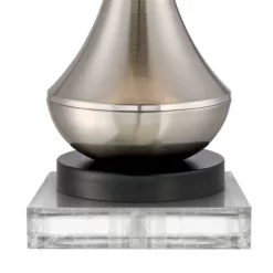 360 Lighting Simon Modern Table Lamps Set Of 2 With Square Risers 27" Tall Brushed Nickel USB Charging Port White Shade For Bedroom Living Room Desk 6 360 Lighting Simon Modern Table Lamps Set Of 2 With Square Risers 27" Tall Brushed Nickel USB Charging Port White Shade For Bedroom Living Room Desk -Home Decoration Store GUEST ed47e65f 04d9 49a0 ae32 790dd3b5468a