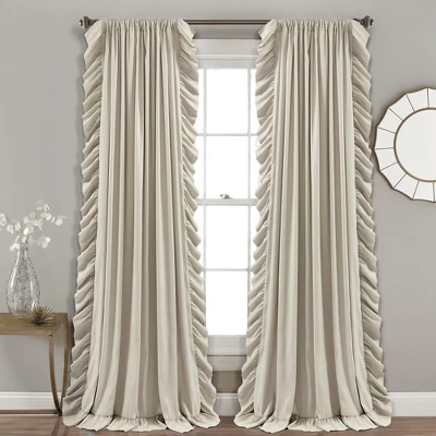 Home Boutique Reyna Window Curtain Panels Wheat 54X95 Set 1 Home Boutique Reyna Window Curtain Panels Wheat 54X95 Set