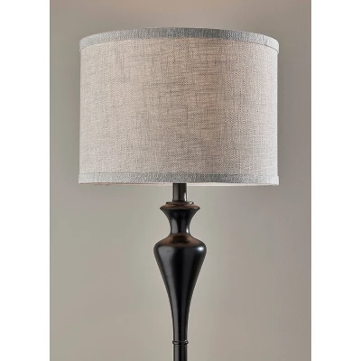 Caleb Floor Lamp Black - Adesso 2 Caleb Floor Lamp Black - Adesso - Image 2