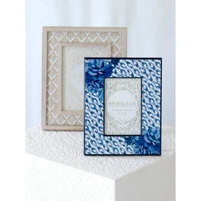 Shiraleah Off-White Eden Woven 4x6 Picture Frame 2 Shiraleah Off-White Eden Woven 4x6 Picture Frame - Image 2