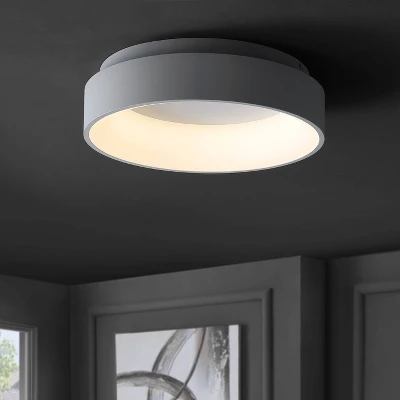 17.75" Ring Flush Mount Ceiling Light (Includes Energy Efficient Light Bulb) - JONATHAN Y 1 17.75" Ring Flush Mount Ceiling Light (Includes Energy Efficient Light Bulb) - JONATHAN Y