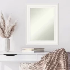 24" X 30" Non-Beveled Ridge White Wall Mirror - Amanti Art 11 24" X 30" Non-Beveled Ridge White Wall Mirror - Amanti Art -Home Decoration Store GUEST f2a5c1ab 913d 41ce 8b61 e25687e79a76