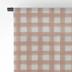 Little Arrow Design Co Watercolor Plaid Terracotta Single Panel Sheer Window Curtain - Deny Designs -Home Decoration Store GUEST f2c9b7ba 6dda 49fd 85c3 3eae9f58c9b5