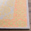 2'x3' Leaf Hooked Accent Rug Orange/Silver - Safavieh