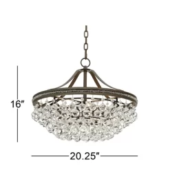 Vienna Full Spectrum Wohlfurst Bronze Pendant Chandelier 20 1/4" Wide Clear Crystal 5-Light Fixture For Dining Room House Foyer Kitchen Island Bedroom 13 Vienna Full Spectrum Wohlfurst Bronze Pendant Chandelier 20 1/4" Wide Clear Crystal 5-Light Fixture For Dining Room House Foyer Kitchen Island Bedroom -Home Decoration Store GUEST f3c90a96 70ac 4a99 8abb b76990254408