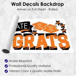 Big Dot Of Happiness Orange Graduation Party Photo Backdrop - Wall Decals -Home Decoration Store GUEST f46cb47e 6ba3 4161 b4a4 3af321b20e0a