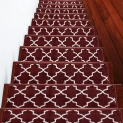 Sussexhome Stair Treads Trellisville Collection Contemporary And Soft, Adhesive Tape, 9" X 28" , Pack Of 4/7/13/15 -Home Decoration Store GUEST f4f8b200 491c 4715 8a92 721e9c96a1d3