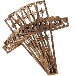 Bright Creations 6 Pack Nativity Scene Wood Cross For Wall Hanging Home Décor, Christmas Religious Gifts, 10.4x6.7x0.3 In -Home Decoration Store GUEST f555f5d2 9da8 47aa 9950 00522e2e0b03