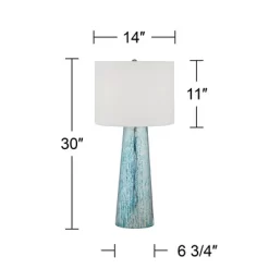 360 Lighting Marcus Modern Table Lamps 30" Tall Set Of 2 Mercury Glass Column White Drum Shade For Bedroom Living Room Bedside Nightstand Office Home 13 360 Lighting Marcus Modern Table Lamps 30" Tall Set Of 2 Mercury Glass Column White Drum Shade For Bedroom Living Room Bedside Nightstand Office Home -Home Decoration Store GUEST f6aeba52 6c2c 42c5 8e8a 68c5b9d03f8e