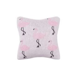 C&F Home 10" X 10" Flamingo Knitted Throw Pillow