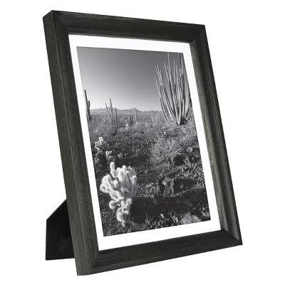 10.375" X 12.375" Matted To 8" X 10" Basic Foundational Frame Black - Threshold™ 1 10.375" X 12.375" Matted To 8" X 10" Basic Foundational Frame Black - Threshold™