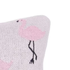 C&F Home 10" X 10" Flamingo Knitted Throw Pillow -Home Decoration Store GUEST f83ce82f b3e2 4af5 b429 e3c54aecee9c