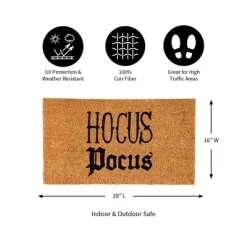 Evergreen 16 X 28 Halloween Greeting Coir Mat, Hocus Pocus For Indoor And Outdoor Decor -Home Decoration Store GUEST f840a636 8729 4cd2 b490 4759636072ae