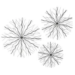 Set Of 3 Metal Starburst Wall Decors With Branch Inspired Design Black - Olivia & May 7 Set Of 3 Metal Starburst Wall Decors With Branch Inspired Design Black - Olivia & May -Home Decoration Store GUEST f8a679a2 d094 46a7 a1e8 1f9152ce0cca
