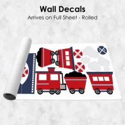 Big Dot Of Happiness Railroad Party Crossing - Peel And Stick Train Nursery And Kids Room Vinyl Wall Art Stickers - Wall Decals - Set Of 20 -Home Decoration Store GUEST f8d2c487 c6ff 4499 a143 35542fade54f