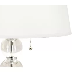 Vienna Full Spectrum Modern Table Lamp 26 1/2" High With USB Dimmer Stacked Crystal Spheres White Drum Shade For Bedroom Living Room Desk Bedside 11 Vienna Full Spectrum Modern Table Lamp 26 1/2" High With USB Dimmer Stacked Crystal Spheres White Drum Shade For Bedroom Living Room Desk Bedside -Home Decoration Store GUEST f8d714c2 b935 4689 808d 22b16c584533