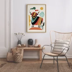 22" X 33" Sylvie Cow Framed Canvas Wall Art By Rachel Lee Natural - Kate And Laurel 9 22" X 33" Sylvie Cow Framed Canvas Wall Art By Rachel Lee Natural - Kate And Laurel -Home Decoration Store GUEST f91fc249 89aa 42b5 96c8 f14c62b178fa