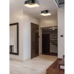 17.75" Metal Rafael Flush Mount (Includes Energy Efficient Light Bulb) Black - JONATHAN Y -Home Decoration Store GUEST f9b0bd1e e21a 4fde a2ca 362be03a07cb